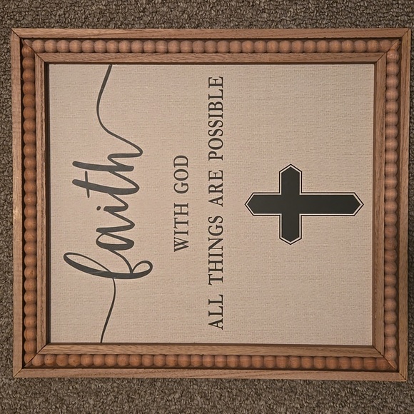 Other - Faith With God All Things Are Possible Wall Decor